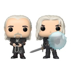 The Witcher - Pack 2 POP! Television Vinyl figurines Geralt & Vesemir 9 cm