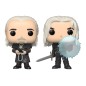 The Witcher - Pack 2 figurines POP! Geralt & Vesemir 9 cm