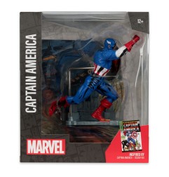 Marvel Collection - Statuette 1/10 Captain America (Captain America 100) 12 cm