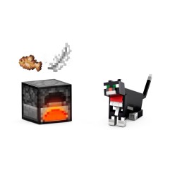 Minecraft - Figurine Diamond Level Tuxedo Cat 14 cm