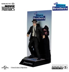 The Blues Brothers - Pack 2 statuettes Movie Maniacs Jake & Elwood Blues (Gold Label) 15 cm