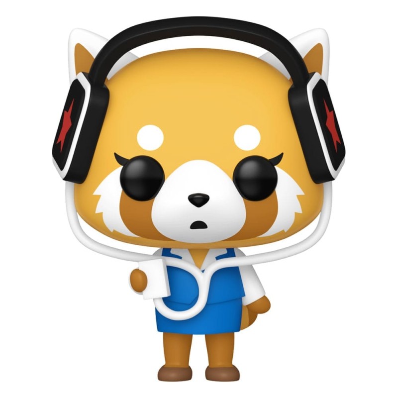 Aggretsuko - Sanrio POP! Animation Vinyl figurine  w/headphones 9 cm