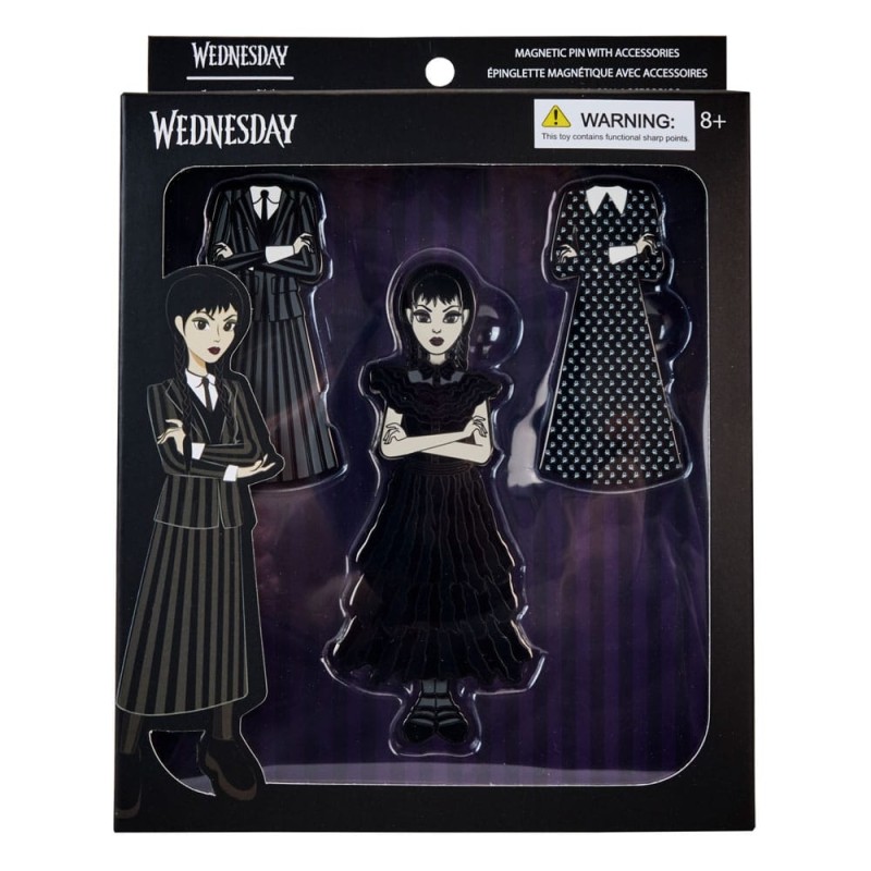 Wednesday - By Loungefly Pin set 4 pin's émaillés  Addams Paper Doll 3 cm