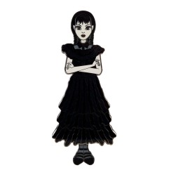 Mercredi - Set 4 pin's émaillés Mercredi  Addams Paper Doll 3 cm By Loungefly