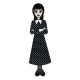Mercredi - Set 4 pin's émaillés Mercredi Addams Paper Doll 3 cm By Loungefly