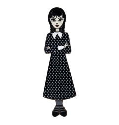 Mercredi - Set 4 pin's émaillés Mercredi  Addams Paper Doll 3 cm By Loungefly