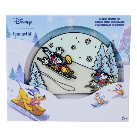 Disney - By Loungefly 3 pin's émaillés Mickey and friends Winter Wonderland Limited Edition 8 cm