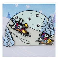 Disney - By Loungefly 3 pin's émaillés Mickey and friends Winter Wonderland Limited Edition 8 cm