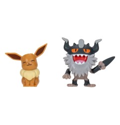 Pokémon - Pack 2 figurines Battle Figure Set Berserkatt & Évoli 2