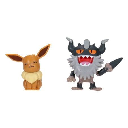 Pokémon - Pack 2 figurines Battle Figure Set Berserkatt & Évoli 2