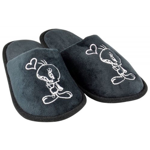 Looney Tunes - Chaussons Tweety Black Heart (S)