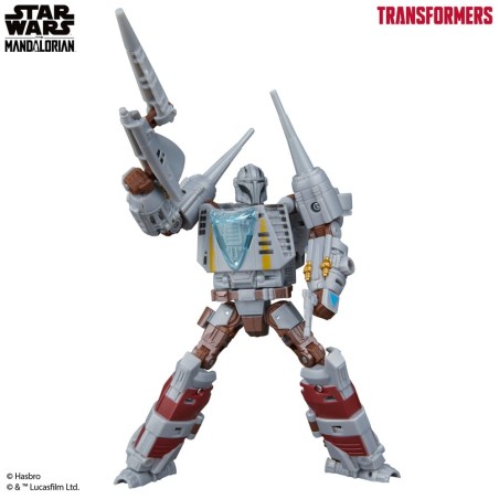 Transformers - Star Wars x  Actionfigur The Mandalorian / N-1 Starfighter 19 cm