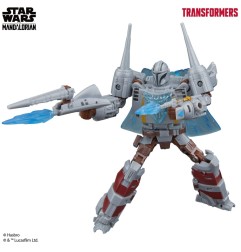 Transformers - Star Wars x  Actionfigur The Mandalorian / N-1 Starfighter 19 cm
