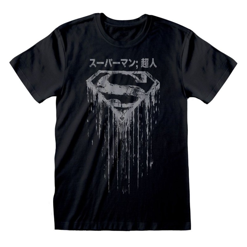 DC Comics - DC Superman T-Shirt Japanese Logo Distressed 