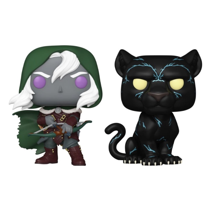 Dungeons & Dragons - Pack 2 POP! Movies Vinyl figurines Drizzt & Guenhwyvar 9 cm