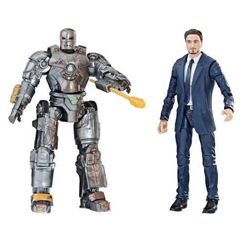 Iron Man - Pack 2 figurines Legends Series Tony Stark & Iron Man Mark I 15 cm
