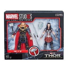 Thor : Un monde obscur - Pack 2 figurines Marvel Legends Series Thor & Sif 15 cm