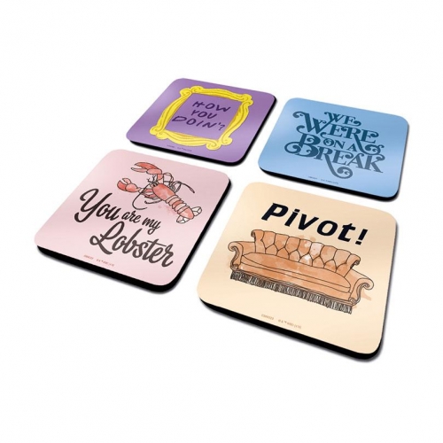 Friends - Pack 4 sous-verres Quotes