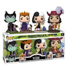 Disney Villains - Pack 4 figurines POP! Movies Vinyl Villains (GW)(EMEA) 9 cm