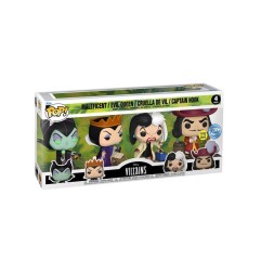 Disney Villains - Pack 4 figurines POP! Movies Vinyl Villains (GW)(EMEA) 9 cm