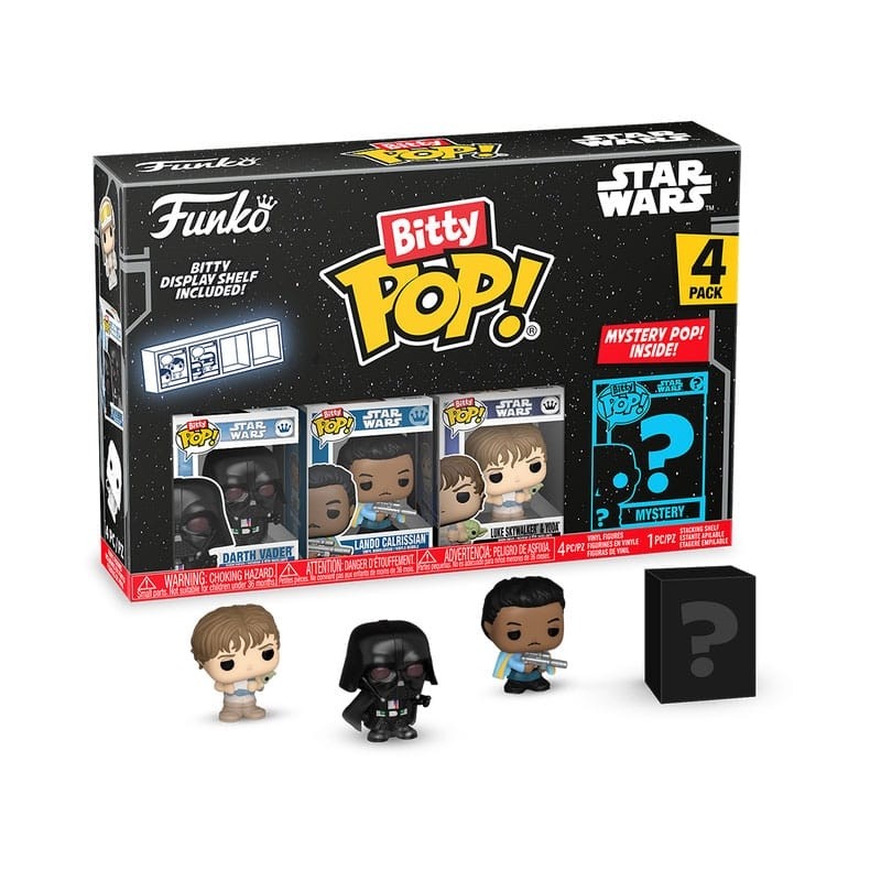 Star Wars - Pack 4 figurines Bitty POP! Vinyl Vader 2,5 cm