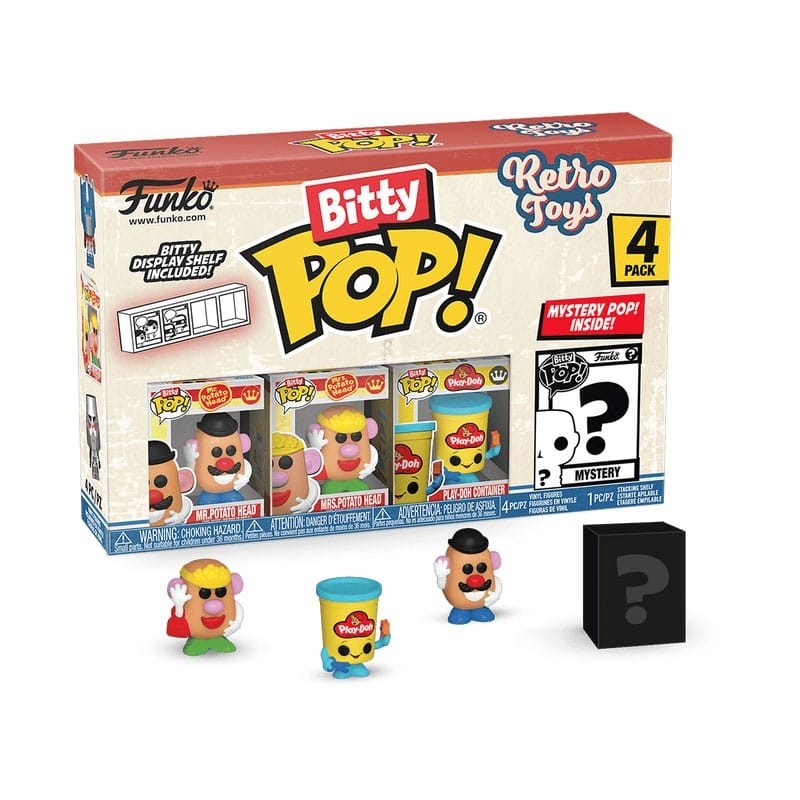 Retro Toys - Pack 4 figurines Bitty POP! Vinyl Mr. Potato Head 2,5 cm