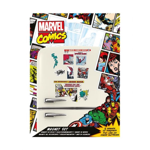 Marvel Comics - Pack 20 aimants Retro Heroes