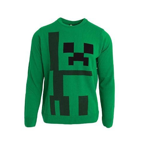 Minecraft - Sweat Christmas Jumper Creeper Face 