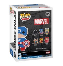 Spider-Man - Marvel POP! 8-Bit Vinyl Figurine Captain America 9 cm
