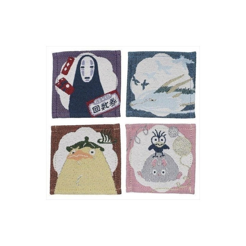 Studio Ghibli - Le Voyage de Chihiro pack 4 sous-verres Characters Studio Ghibli - Le Voyage de Chihiro pack 4 sous-verres Characters