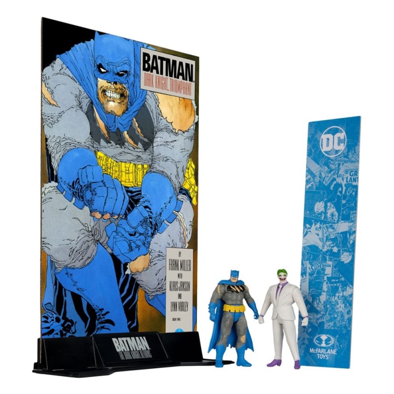 DC Comics - DC Direct Page Punchers pack 2 figurines Batman & The Joker (Batman: The Dark Knight Returns) 8 cm
