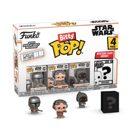 Star Wars - : Mandalorian pack 4 figurines Bitty POP! Vinyl Mandalorian 2,5 cm