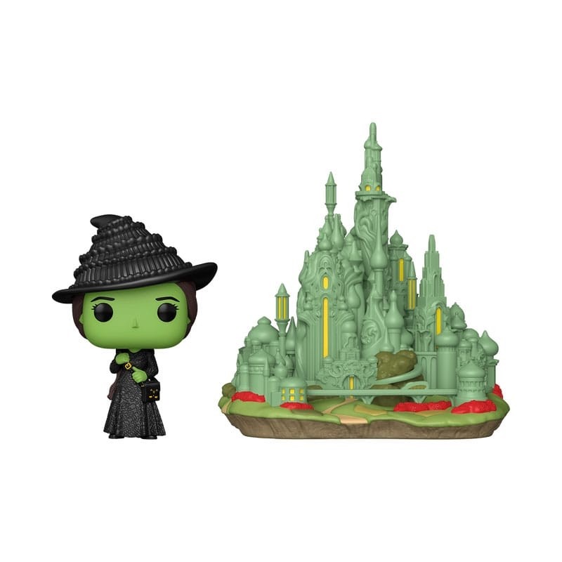 Wicked - POP! Town Vinyl figurine Elphaba with the Emerald City 9 cm