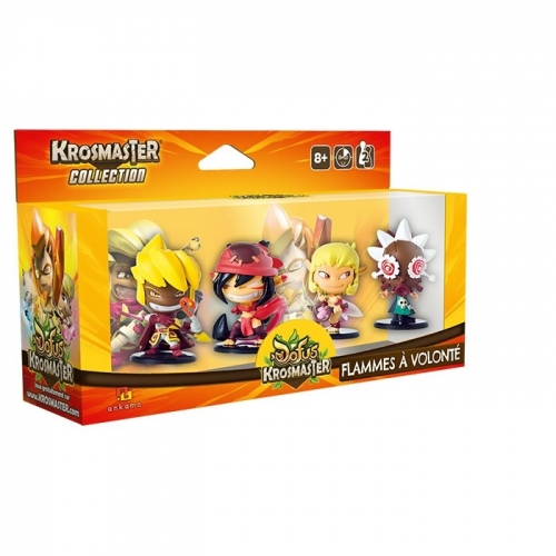 KROSMASTER ARENA - Pack de 4 figurines Saison 1 : Flammes à volonté