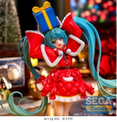 Hatsune Miku - Series statuette Luminasta PVC  Christmas 2024 19 cm