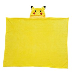 Pokémon Coral - Couverture à capuche Pikachu 120 x 150 cm