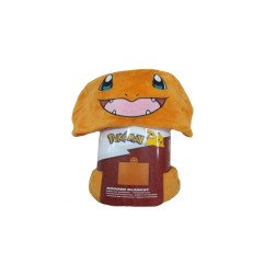 Pokémon Coral - Couverture à capuche Salamèche 120 x 150 cm