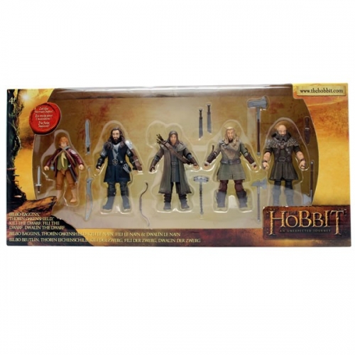 THE HOBBIT - Pack de 5 Figurines articulées (9 cm)