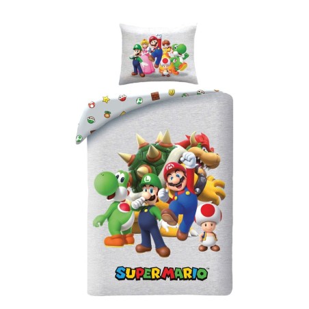 Super Mario - Parure de lit Ver. 4 140 x 200 cm / 70 x 90 cm