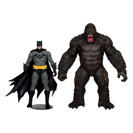 DC Comics - DC Justice League Monsterverse DC Multiverse pack de 2 figurines Batman & Kong 29 cm