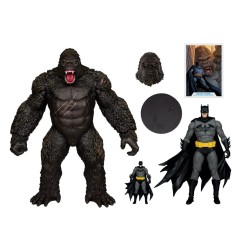 DC Comics - DC Justice League Monsterverse DC Multiverse pack de 2 figurines Batman & Kong 29 cm