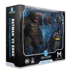 DC Justice League Monsterverse DC Multiverse - Pack de 2 figurines Batman & Kong 29 cm