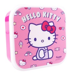 Sanrio - Pack 3 boîtes à goûter Hello Kitty Fresh Bites