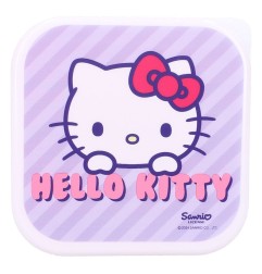 Hello Kitty - Pack 3 boîtes à goûter Hello Kitty Fresh Bites