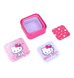 Sanrio - Pack 3 boîtes à goûter Hello Kitty Fresh Bites