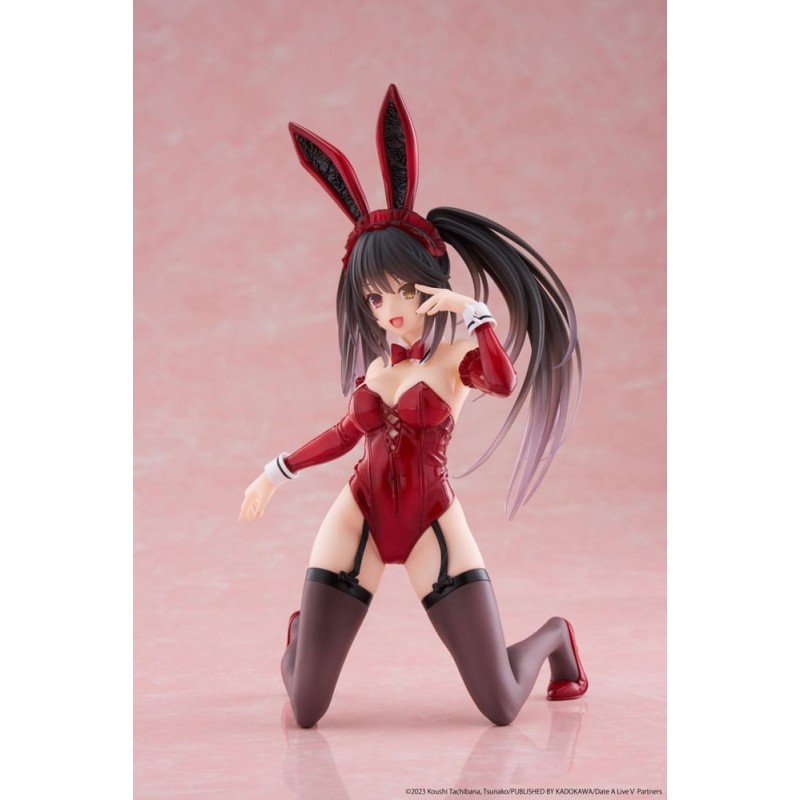 Date A Live - V statuette PVC Desktop Cute Figure Kurumi Tokisaki Bunny Ver. 13 cm