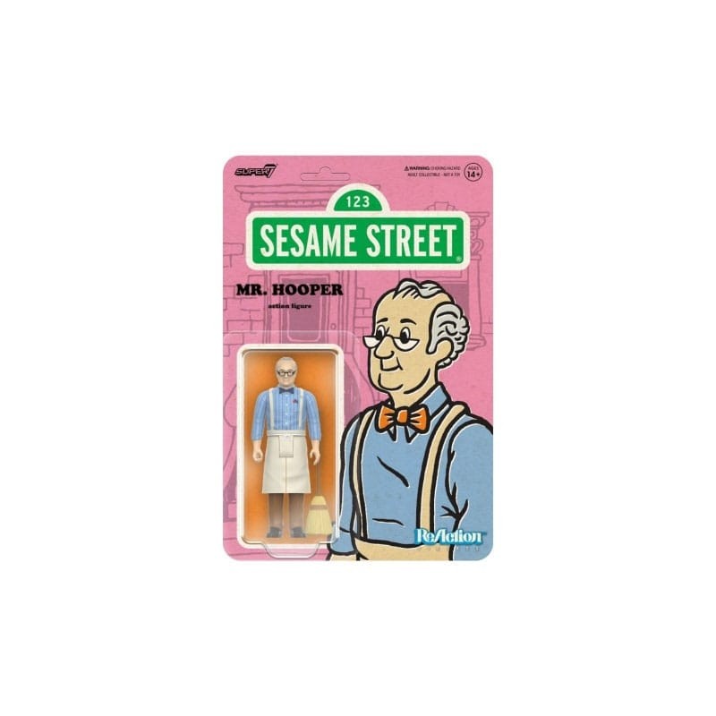 1, Rue Sésame - Figurine ReAction Wave 03 Mr. Hooper 10 cm