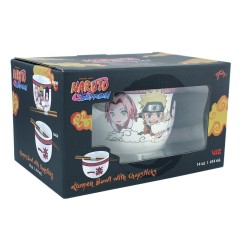 Naruto Shippuden - Bol à ramen avec baguettes Team Seven 414 ml