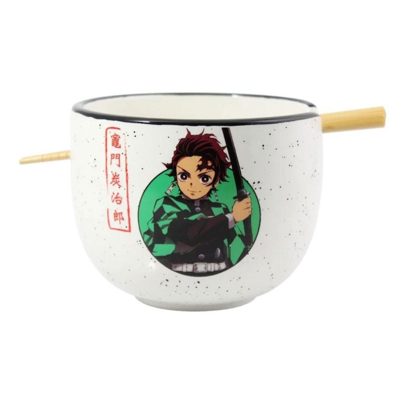 Demon Slayer: Kimetsu no Yaiba - Demon Slayer bol à ramen avec baguettes Tanjiro 414 ml