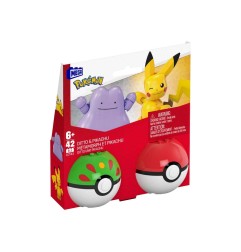 Pokémon - Jeu de construction MEGA Poké Ball Collection: Pikachu & Métamorph